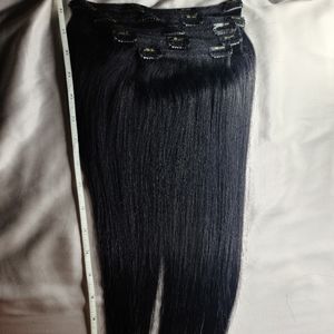 Bellami Hair Bellami clips 18-19” dark black #1